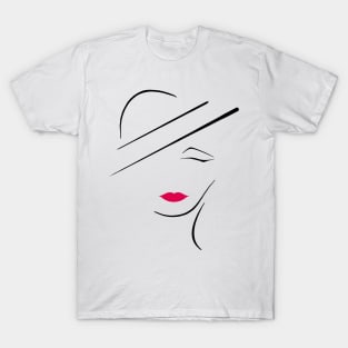 Line art lady T-Shirt